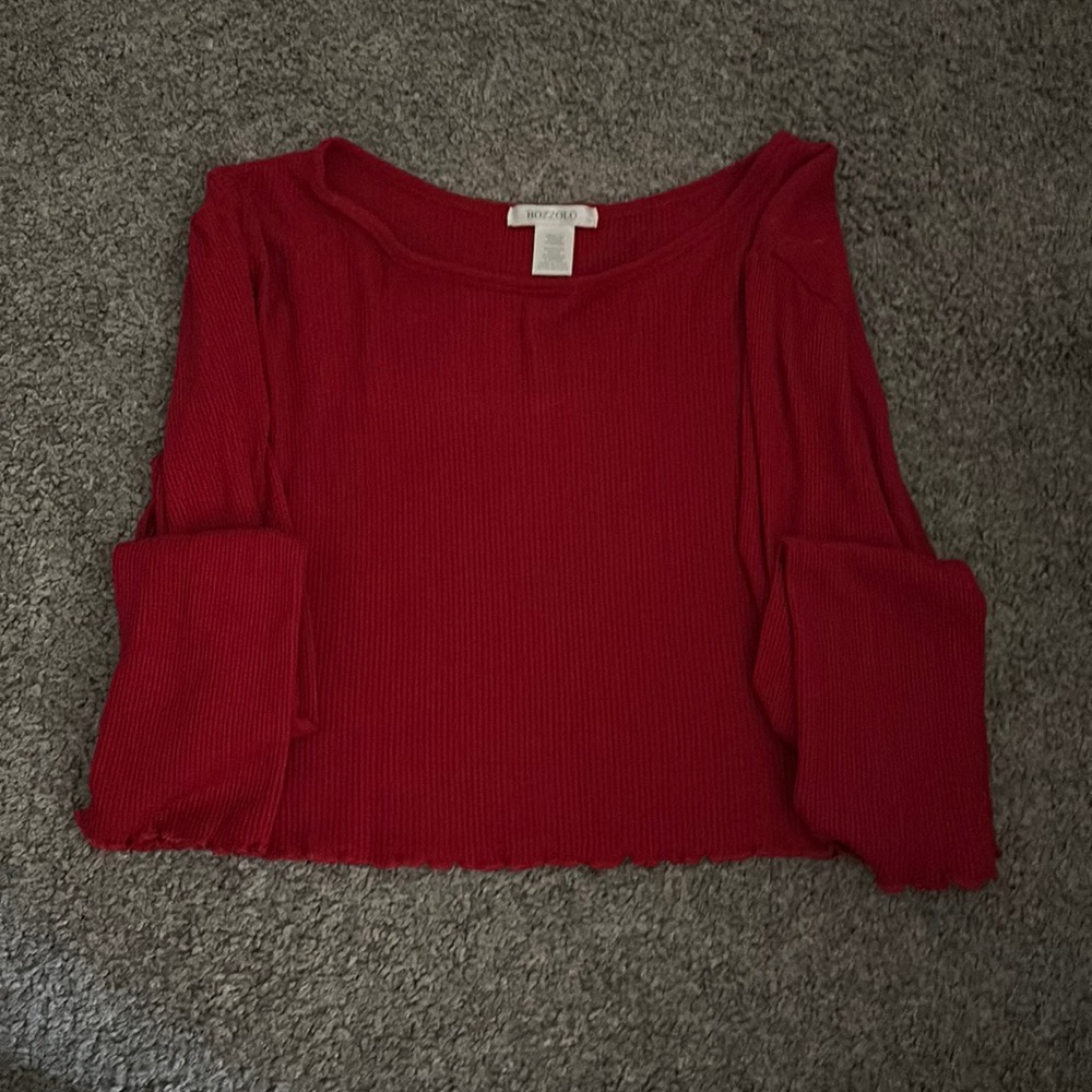 Long sleeve crop top